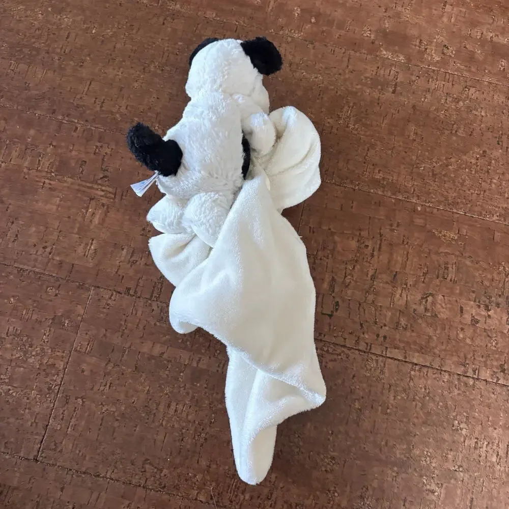 Jellycat London Puppy Dog Spot Plush Security Blanket Plush Baby Blankie